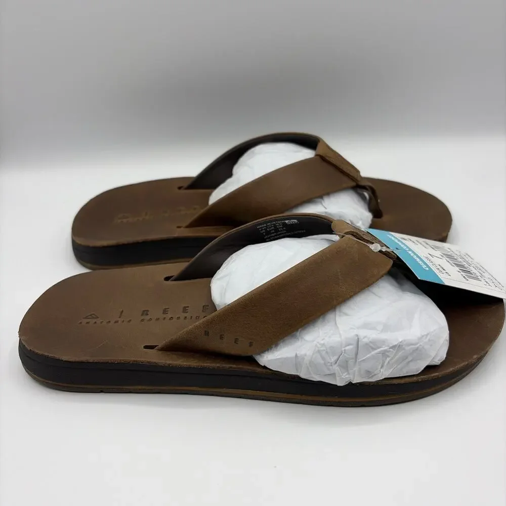 Reef Ojai Classic Slim Thong Sandals Men’s US Size 7 EU 39 Dark Brown CJ6246 NWT